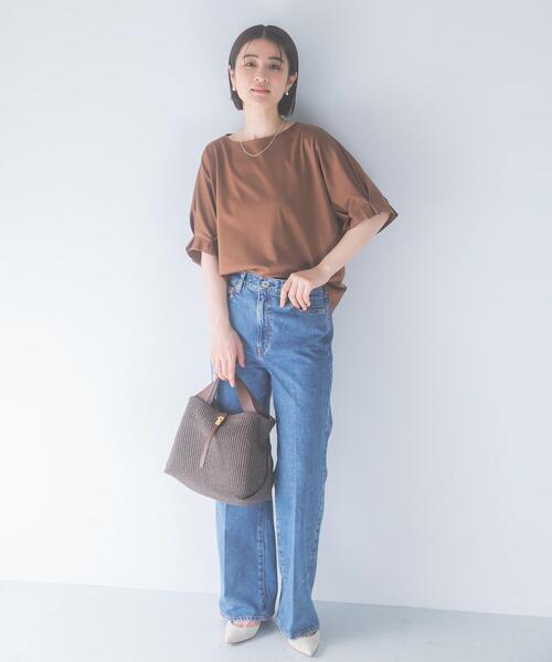 URBAN RESEARCH ROSSO WOMEN(アーバンリサーチ ロッソ)の「UVカットクールタッチタックスリーブプルオーバー(Tシャツ/カットソー・レディース・オフホワイト/ピンク/ブラック/ブルー系その他/キャメル/グリーン系その他・FREE)」の19枚目の写真
