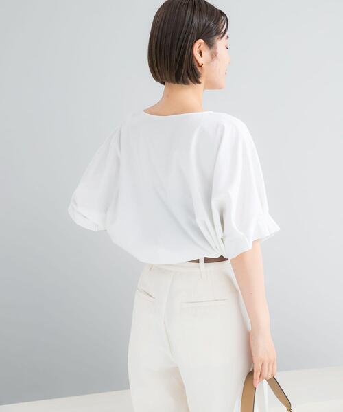 URBAN RESEARCH ROSSO WOMEN（アーバンリサーチ　ロッソ）の「UVカットクールタッチタックスリーブプルオーバー（Tシャツ/カットソー・レディース・オフホワイト/ピンク/ブラック/ブルー系その他/キャメル/グリーン系その他/ミント・FREE）」の15枚目の写真