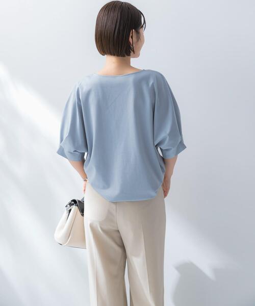 URBAN RESEARCH ROSSO WOMEN（アーバンリサーチ　ロッソ）の「UVカットクールタッチタックスリーブプルオーバー（Tシャツ/カットソー・レディース・オフホワイト/ピンク/ブラック/ブルー系その他/キャメル/グリーン系その他/ミント・FREE）」の22枚目の写真