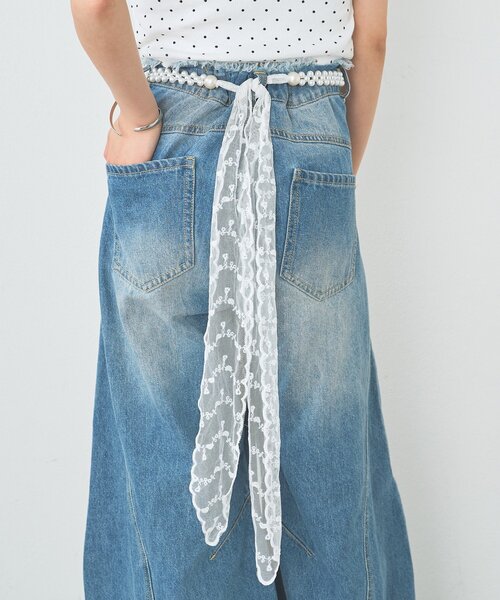 mystic（ミスティック）の「パールレースベルト（ベルト・レディース・オフホワイト・ONE SIZE）」の4枚目の写真