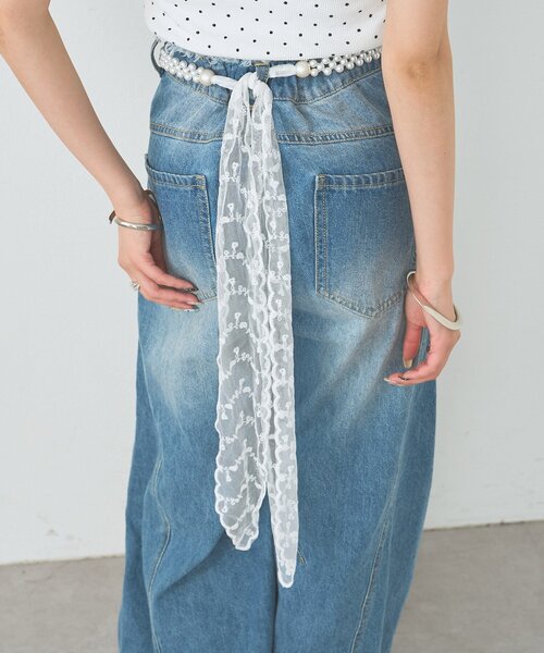 mystic（ミスティック）の「パールレースベルト（ベルト・レディース・オフホワイト・ONE SIZE）」の5枚目の写真