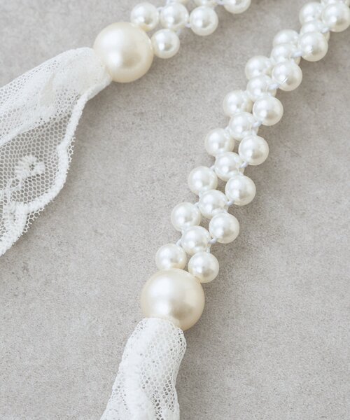 mystic（ミスティック）の「パールレースベルト（ベルト・レディース・オフホワイト・ONE SIZE）」の9枚目の写真