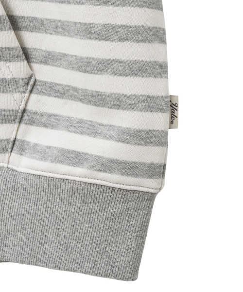 YALE(イェール)の「スモールアーチストライプフードジップアップ_ライトグレー(パーカー・レディース・その他・X-SMALL/SMALL/MEDIUM/LARGE/X-LARGE)」の5枚目の写真