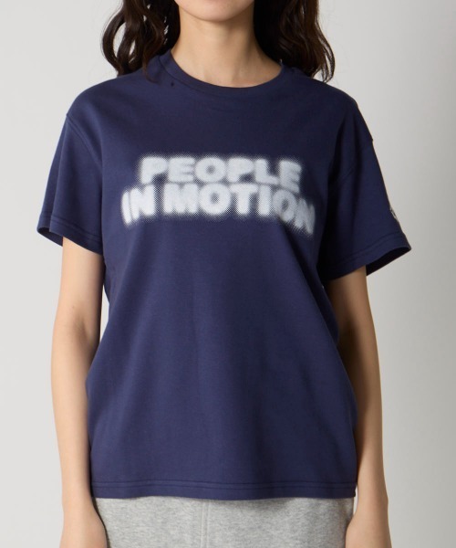 Kappa(カッパ)の「カスレプリント半袖Tシャツ(Tシャツ/カットソー・レディース・ピンク/ホワイト/ネイビー・LARGE/MEDIUM/SMALL)」の1枚目の写真