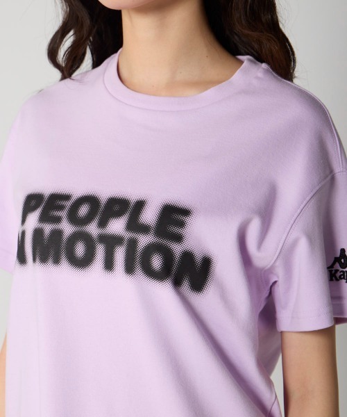 Kappa(カッパ)の「カスレプリント半袖Tシャツ(Tシャツ/カットソー・レディース・ピンク/ホワイト/ネイビー・LARGE/MEDIUM/SMALL)」の6枚目の写真