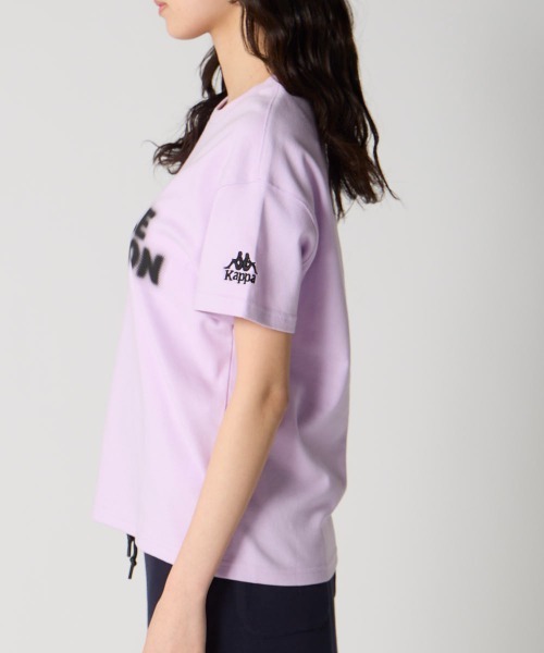 Kappa(カッパ)の「カスレプリント半袖Tシャツ(Tシャツ/カットソー・レディース・ピンク/ホワイト/ネイビー・LARGE/MEDIUM/SMALL)」の8枚目の写真