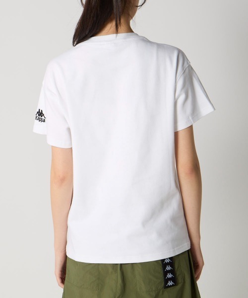 Kappa(カッパ)の「カスレプリント半袖Tシャツ(Tシャツ/カットソー・レディース・ピンク/ホワイト/ネイビー・LARGE/MEDIUM/SMALL)」の11枚目の写真