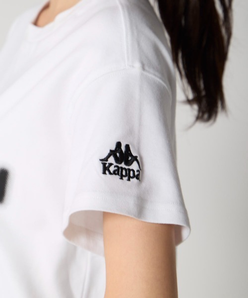 Kappa(カッパ)の「カスレプリント半袖Tシャツ(Tシャツ/カットソー・レディース・ピンク/ホワイト/ネイビー・LARGE/MEDIUM/SMALL)」の13枚目の写真