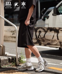 [WEB限定]機能性ポンチベーシックハーフパンツ【接触冷感/吸水速乾/UVカット/遮熱】