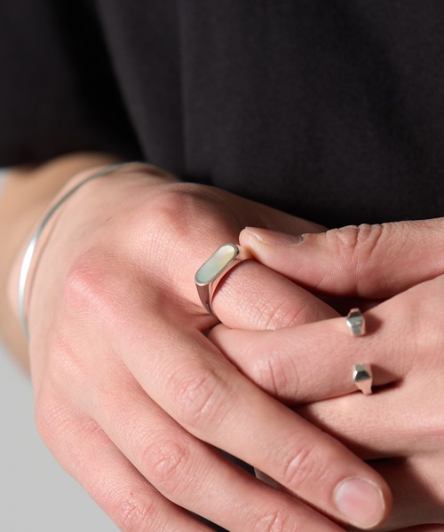 MAISON CLUB(メゾンクラブ)の「【MAISON CLUB】Oval Stone Ring Silver925 KUN(リング・メンズ・ターコイズブルー/ブラック/ネイビー/ブラウン/グリーン/ホワイト・12)」の16枚目の写真