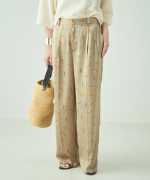 journal standard L'essage | レオパードモチーフパンツ(スラックス)