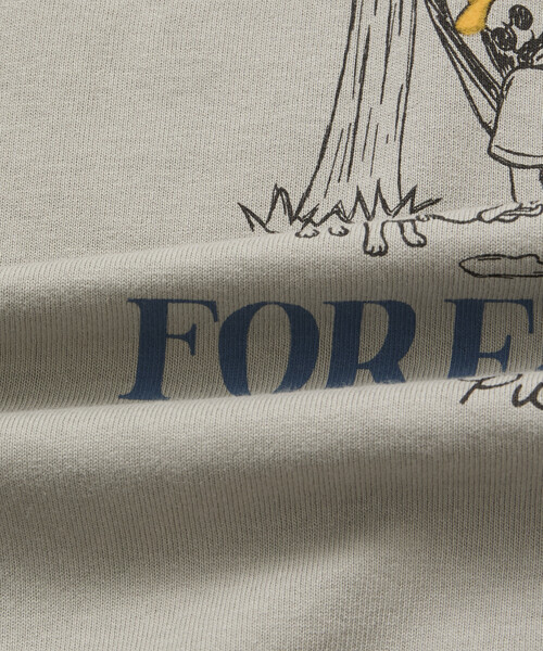 FREAK'S STORE（フリークスストア）の「限定展開 リラックスフィット バックプリント クルーネック Tシャツ/FOREST BATHING MAN TEE（Tシャツ/カットソー・メンズ・チャコールグレー/ベージュ/ネイビー/ホワイト・SMALL/MEDIUM/LARGE）」の13枚目の写真