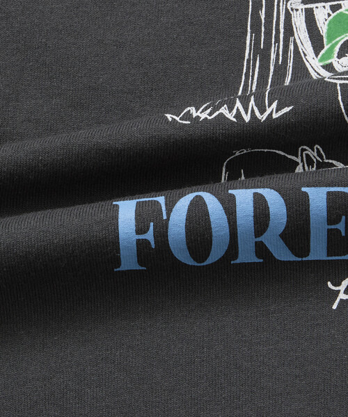 FREAK'S STORE（フリークスストア）の「限定展開 リラックスフィット バックプリント クルーネック Tシャツ/FOREST BATHING MAN TEE（Tシャツ/カットソー・メンズ・チャコールグレー/ベージュ/ネイビー/ホワイト・SMALL/MEDIUM/LARGE）」の19枚目の写真