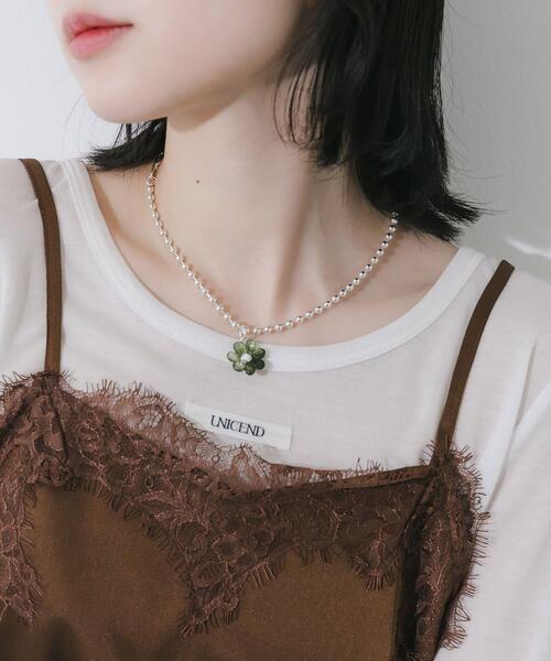 SMELLY(スメリー)の「カラーフラワーマルチWAYネックレス(ネックレス・レディース・シルバー系その他・-)」の3枚目の写真