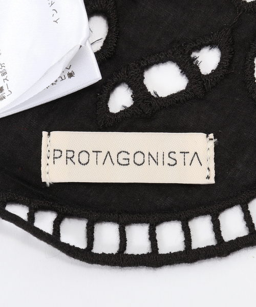 FRAMeWORK(フレームワーク)の「PROTAGONISTA/プロタゴニスタ カットワークスカーフ(バンダナ/スカーフ・レディース・ブラック/ホワイト・FREE)」の7枚目の写真