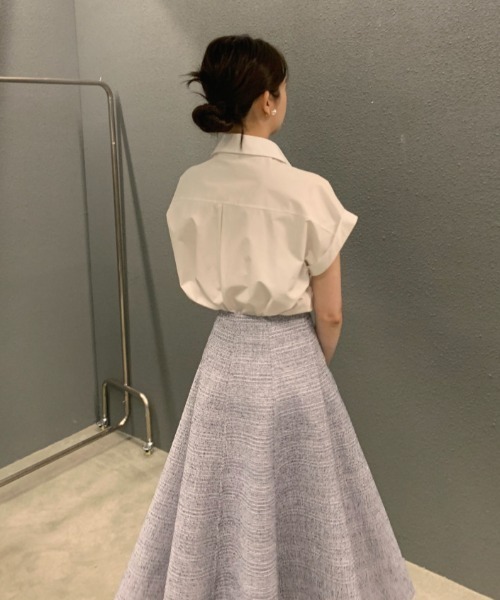 FAVORITO(ファヴォリート)の「シャツトップス(シャツ/ブラウス・レディース・ホワイト/ピンク/イエロー/ブルー・F)」の18枚目の写真