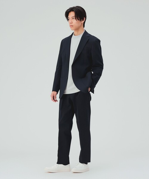 BEAMS HEART(ビームスハート)の「ハイゲージ ポンチ スラックス(セットアップ対応・ストレッチ・防シワ)(スラックス・メンズ・グレー系その他/チャコールグレー/ネイビー・MEDIUM/SMALL/X-LARGE/LARGE)」の13枚目の写真