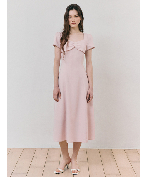 ETMON(エトモン)の「Heart Neck Ribbon Dress, Pink(ワンピース・レディース・その他・SMALL/MEDIUM)」の3枚目の写真
