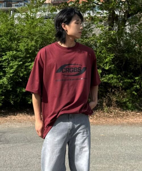 CARGOBROS(カーゴブロス)の「(ビッグサイズ) オーバーボックス ロゴ 半袖Tシャツ (クラック-ホワイト)(Tシャツ/カットソー・メンズ・その他・FREE)」の9枚目の写真