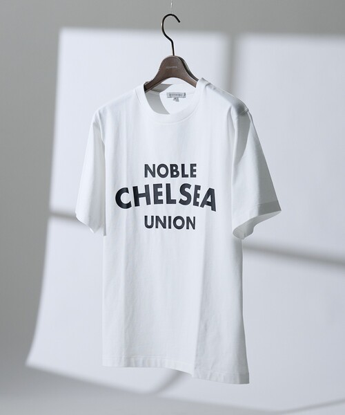 DESIGNWORKS(デザインワークス)の「ロゴプリント クルーネック Tシャツ -NOBLECHELSEAUNION-(Tシャツ/カットソー・メンズ・ブラック/ホワイト・46/48/50)」の13枚目の写真