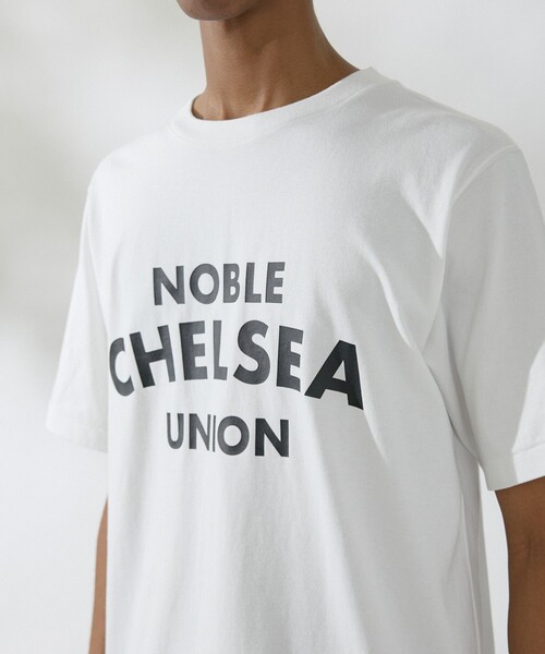 DESIGNWORKS(デザインワークス)の「ロゴプリント クルーネック Tシャツ -NOBLECHELSEAUNION-(Tシャツ/カットソー・メンズ・ブラック/ホワイト・46/48/50)」の15枚目の写真