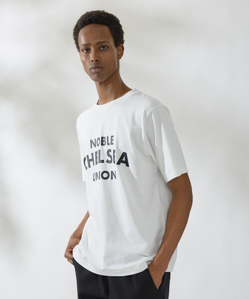 DESIGNWORKS(デザインワークス)の「ロゴプリント クルーネック Tシャツ -NOBLECHELSEAUNION-(Tシャツ/カットソー・メンズ・ブラック/ホワイト・46/48/50)」の16枚目の写真