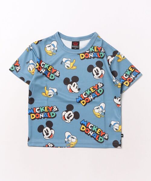BABYDOLL(ベビードール)の「【速乾】ディズニー キャラクター総柄Tシャツ 1715K(Tシャツ/カットソー・キッズ・その他31/チェリーピンク/レッド/オレンジ系9/ブルー・90cm/100cm/80cm/110cm/120cm/130cm)」の2枚目の写真