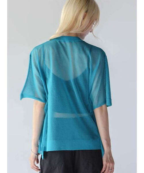 :ETHROF(イーサオブ)の「DOLMAN SLEEVE SHEER KNIT TOPS(ニット/セーター・レディース・オフホワイト/ブルー/ブラック・FREE)」の19枚目の写真