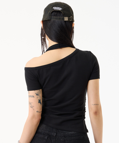 UNKNOWN PLANET(アンノウンプラネット)の「レイヤードディコンストラクテッドスリムTシャツブラック(Tシャツ/カットソー・レディース・その他・SMALL/MEDIUM)」の14枚目の写真