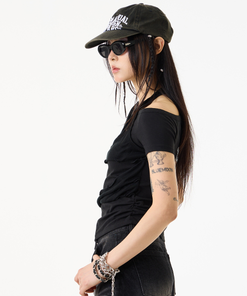 UNKNOWN PLANET(アンノウンプラネット)の「レイヤードディコンストラクテッドスリムTシャツブラック(Tシャツ/カットソー・レディース・その他・SMALL/MEDIUM)」の16枚目の写真