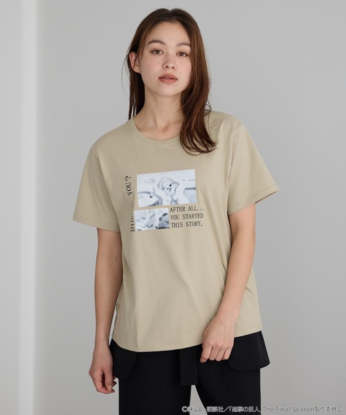 earth music&ecology(アースミュージックアンドエコロジー)の「はじまりのTシャツ(Tシャツ/カットソー・レディース・ブラック/ホワイト/ベージュ・L/M/S)」の3枚目の写真