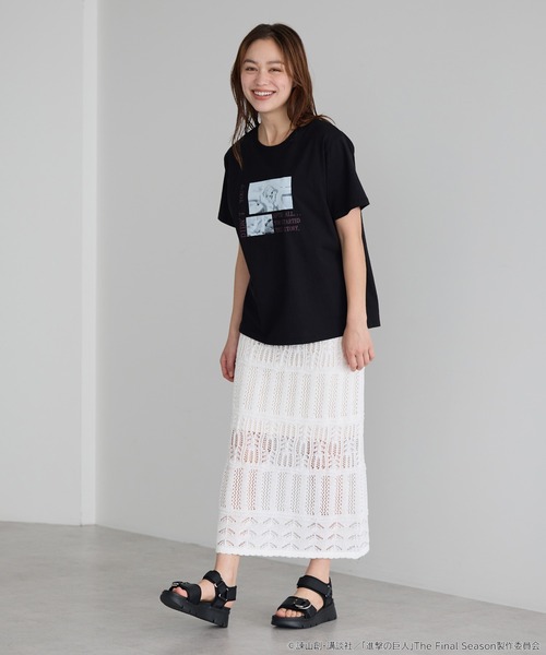 earth music&ecology(アースミュージックアンドエコロジー)の「はじまりのTシャツ(Tシャツ/カットソー・レディース・ブラック/ホワイト/ベージュ・L/M/S)」の13枚目の写真