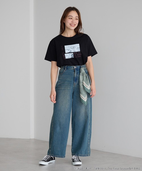 earth music&ecology(アースミュージックアンドエコロジー)の「はじまりのTシャツ(Tシャツ/カットソー・レディース・ブラック/ホワイト/ベージュ・L/M/S)」の14枚目の写真