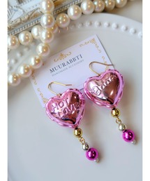 【MUURABBTI】ハートバルーンピアス(MA)