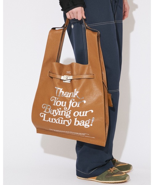 beautiful people(ビューティフルピープル)の「gratitude xlarge market bag(トートバッグ・レディース・ブラック/グレー/グレイッシュベージュ/キャメル・FREE)」の4枚目の写真