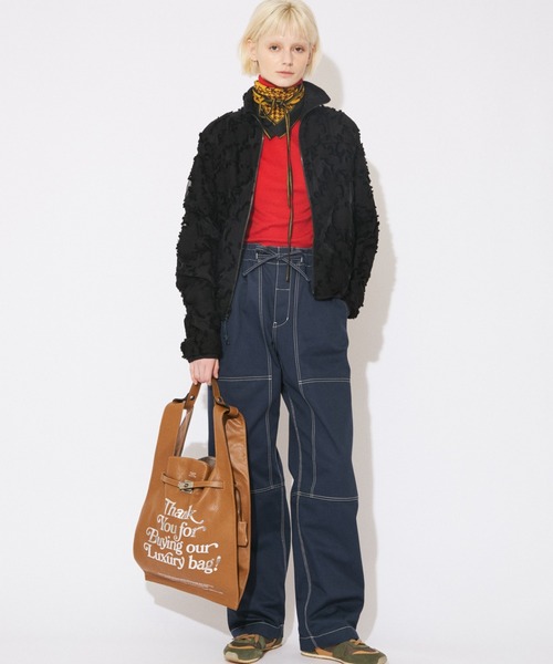 beautiful people(ビューティフルピープル)の「gratitude xlarge market bag(トートバッグ・レディース・ブラック/グレー/グレイッシュベージュ/キャメル・FREE)」の7枚目の写真
