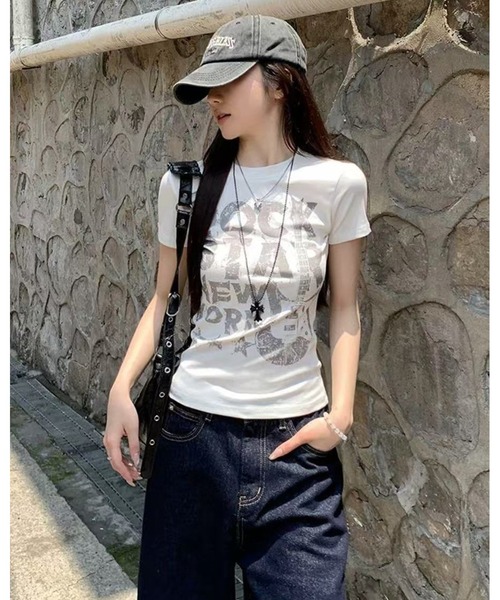 inst.ALL(インストール)の「ROCKグラフィックTシャツ(Tシャツ/カットソー・レディース・ホワイト・M)」の4枚目の写真