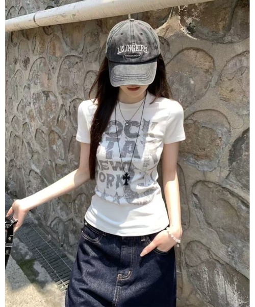 inst.ALL(インストール)の「ROCKグラフィックTシャツ(Tシャツ/カットソー・レディース・ホワイト・M)」の3枚目の写真