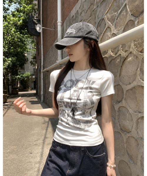 inst.ALL(インストール)の「ROCKグラフィックTシャツ(Tシャツ/カットソー・レディース・ホワイト・M)」の17枚目の写真