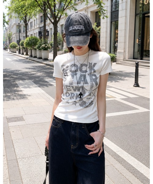 inst.ALL(インストール)の「ROCKグラフィックTシャツ(Tシャツ/カットソー・レディース・ホワイト・M)」の13枚目の写真