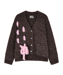 Color string cardigan_brown