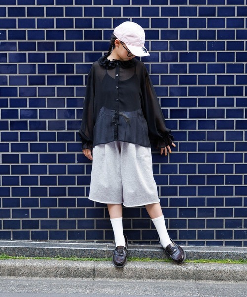 BAYFLOW(ベイフロー)の「ジュニアライン(140~160)【Howdy(ハウディ)】シアーシャツ(シャツ/ブラウス・キッズ・ブルー/ブラック/ホワイト・140cm/150cm/160cm)」の13枚目の写真