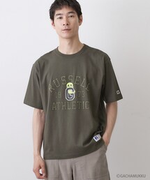 Dessin（デッサン）の「ガチャピン・ムック コラボTシャツ（Tシャツ/カットソー）」