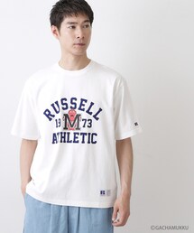 Dessin（デッサン）の「ガチャピン・ムック コラボTシャツ（Tシャツ/カットソー）」