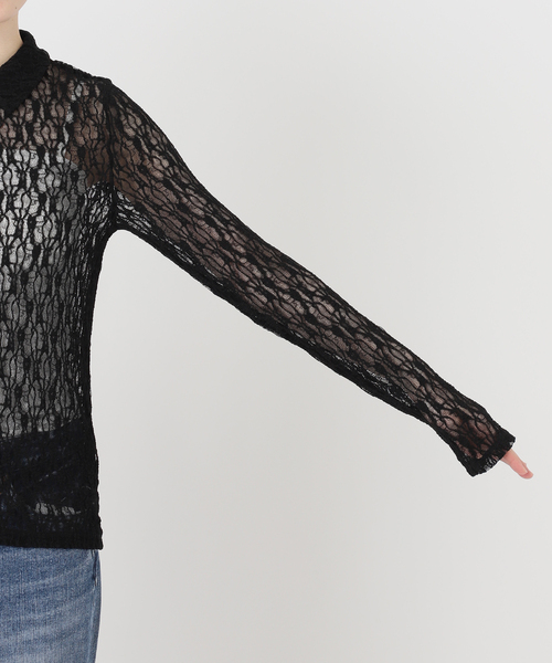 Spick & Span(スピックアンドスパン)の「シュリンクレースブラウス(シャツ/ブラウス・レディース・ホワイト系その他/ブラック/ブラウン・FREE)」の20枚目の写真