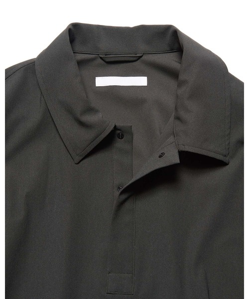 SOPHNET.（ソフネット）の「4-WAY STRETCH L/S POLO SHIRT（ポロシャツ・メンズ・ネイビー/チャコールグレー/オレンジ・1/2/3/4）」の6枚目の写真