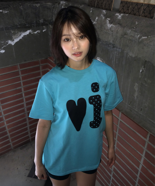 Video Jockey（ビデオジョッキー）の「ビビTシャツ [ミントブルー]（Tシャツ/カットソー・レディース・ミント・X-SMALL/SMALL/MEDIUM）」の5枚目の写真