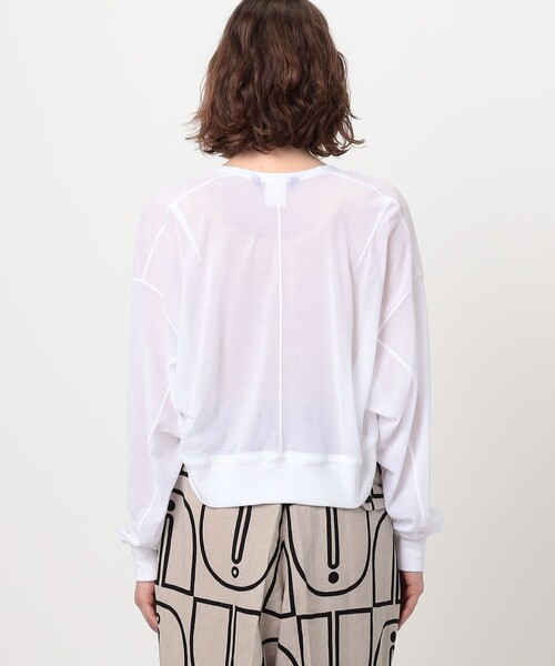 HAVERSACK(ハバーザック)の「HAVERSACK コットンシアージャージー ショートボレロ(カーディガン/ボレロ・レディース・ホワイト/ブラック・1)」の13枚目の写真