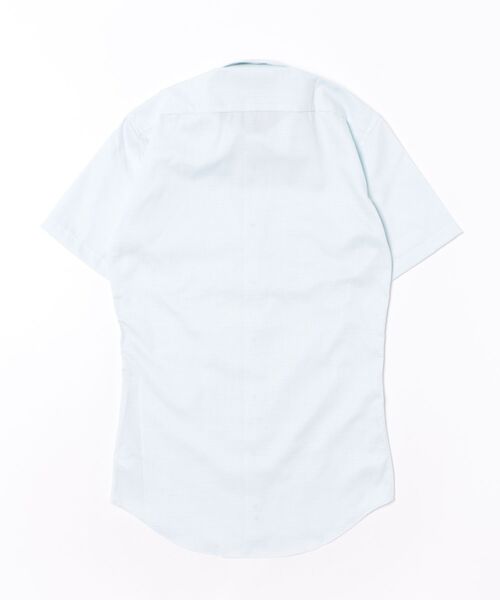 TOKYO SHIRTS(トウキョウシャツ)の「【超形態安定】【吸水速乾】 形態安定ノンアイロン ボタンダウン 半袖ビジネスワイシャツ(ビジネスシャツ・メンズ・グリーン・首回り37cm/首回り39cm/首回り41cm/首回り42cm/首回り43cm)」の7枚目の写真
