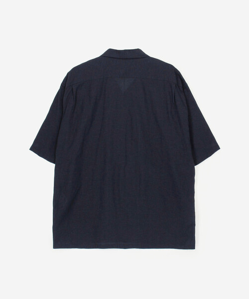 GOLD(ゴールド)の「gold | コットンシャンブレー 半袖オープンカラーシャツ MEN(シャツ/ブラウス・メンズ・ネイビー/ブラック・L/M)」の4枚目の写真